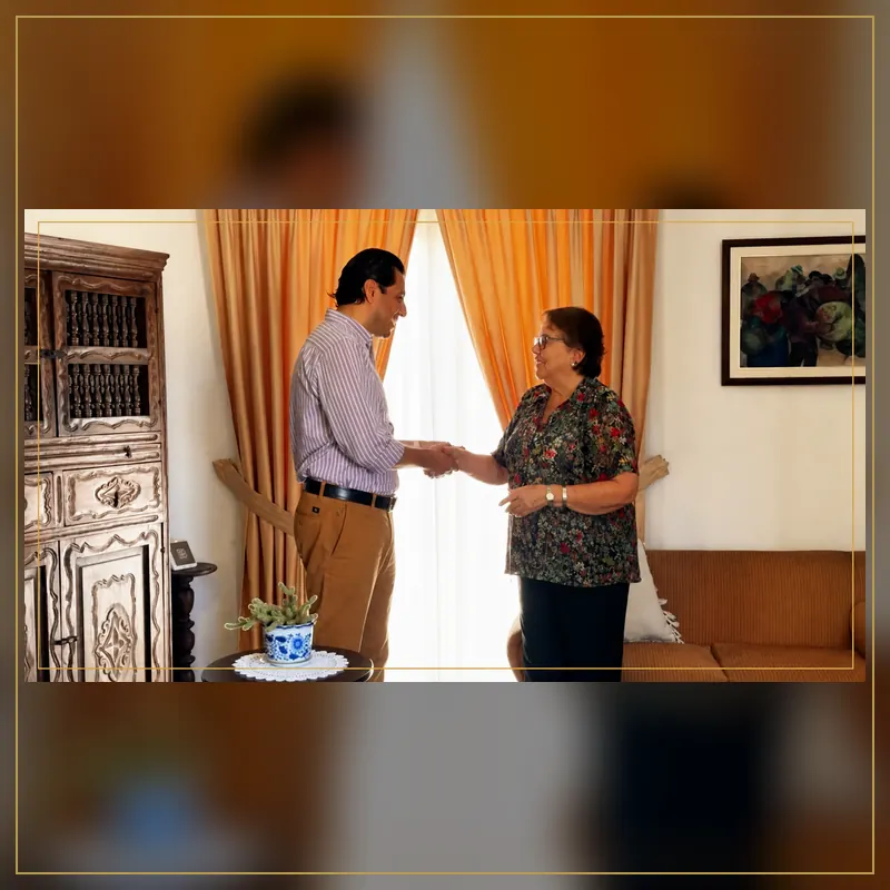Cecilia y Javier Sánchez durante la venta de una casa en Santiago de Surco